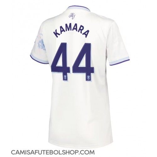 Camisa de time de futebol Aston Villa Boubacar Kamara #44 Replicas 3º Equipamento Feminina 2025-26 Manga Curta